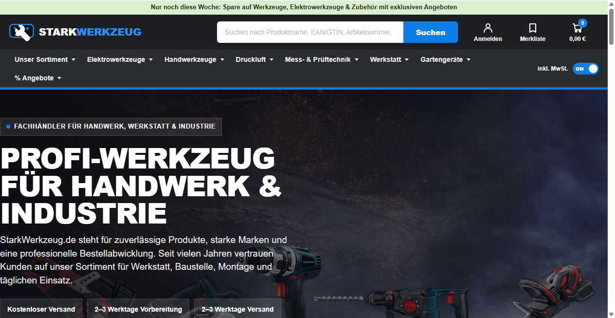 Fake Shop Warnung: starkwerkzeug.de (2026)