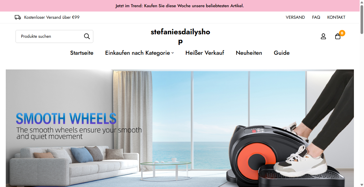 Screenshot von stefaniesdailyshop.de