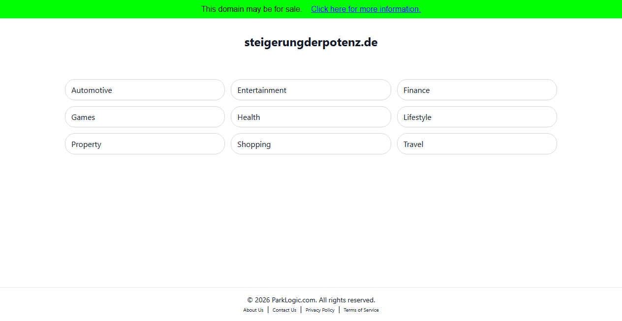 Screenshot von steigerungderpotenz.de