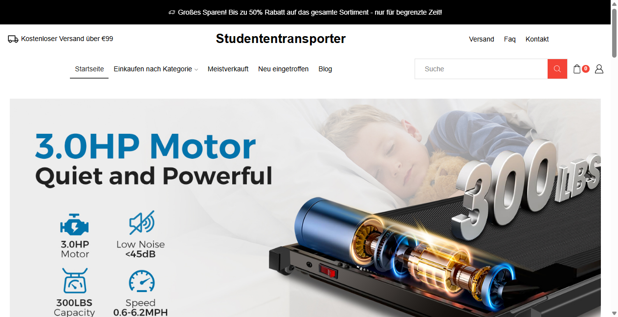 Screenshot von studententransporter.de