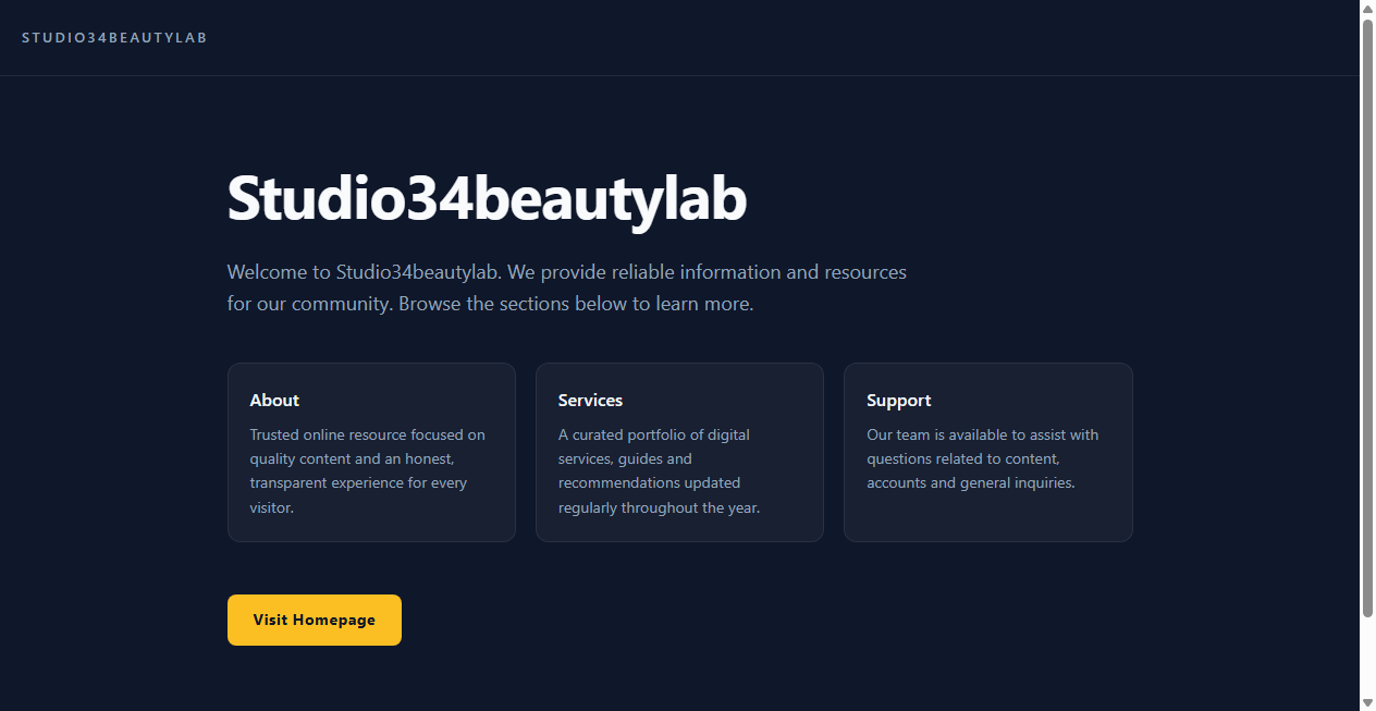 Bestätigte Warnung zu studio34beautylab.com (2026)