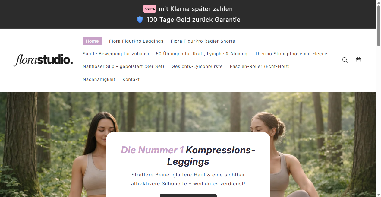 Screenshot von studiosflora.de