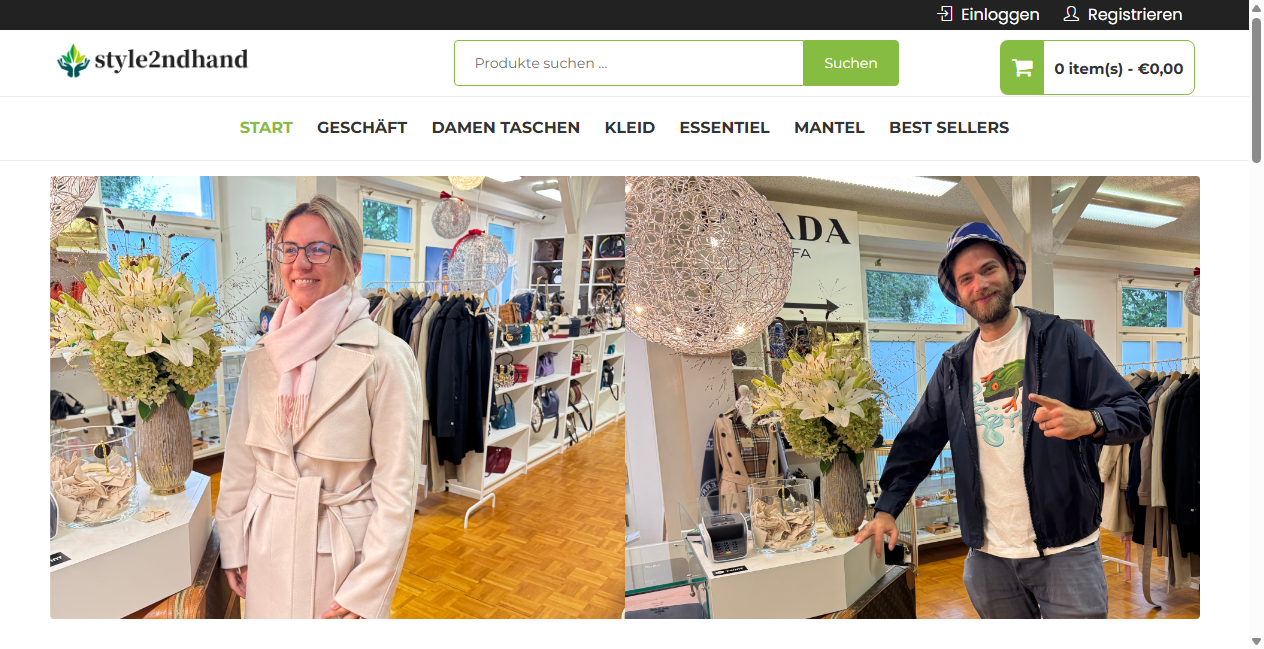 Screenshot von style2ndhand.com
