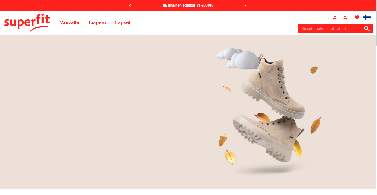 Screenshot von superoutletshopsuomi.com