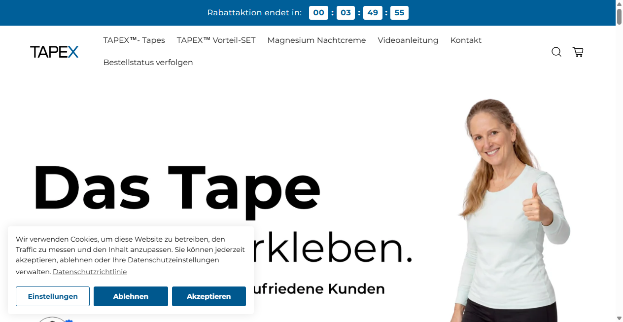 Fake Shop Warnung: tapex-tapes.de (2026)