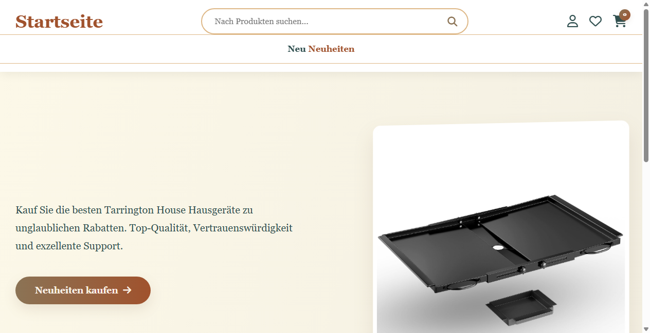 Screenshot von tarringtonhousedea.com