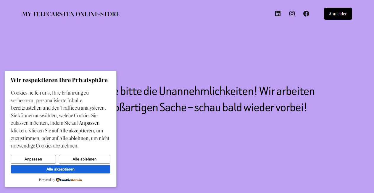 Bestätigte Warnung zu telecarsten-shop.de (2026)