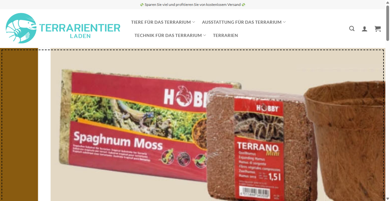 Screenshot von terrariumhaustiere.com