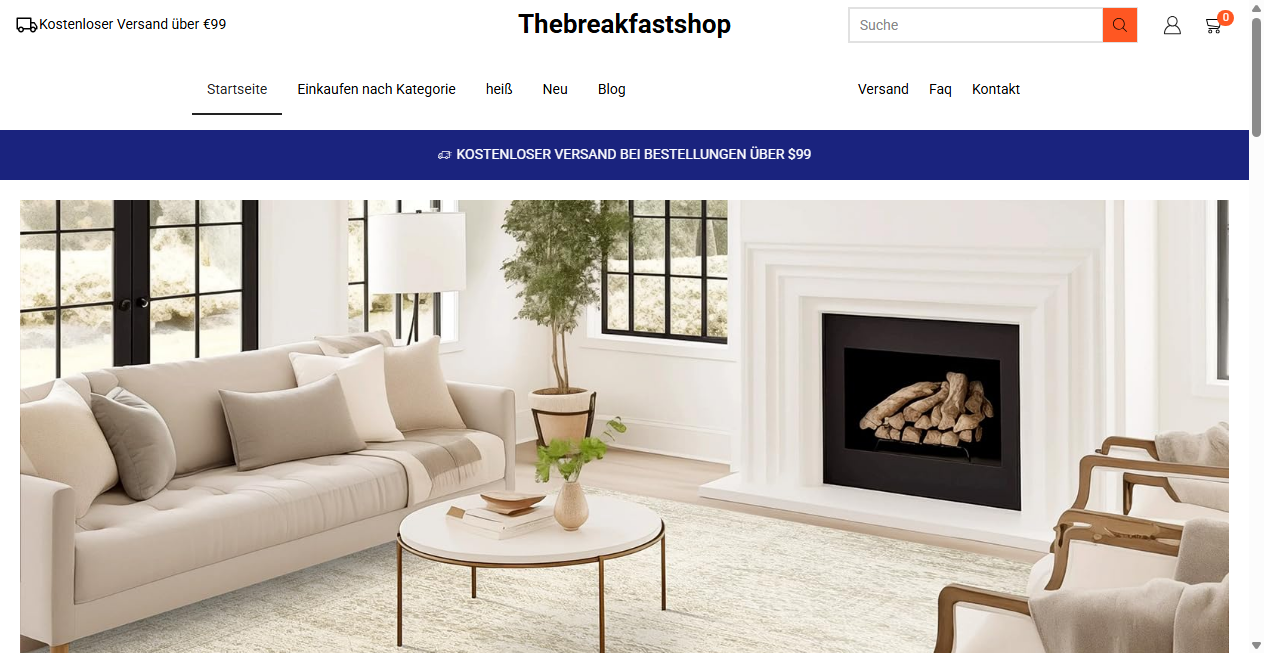 Screenshot von thebreakfastshop.de