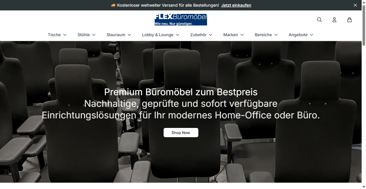 Bestätigte Warnung zu theflexbueromoebel.shop (2026)
