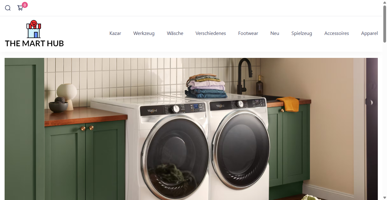 Screenshot von themarthub.com