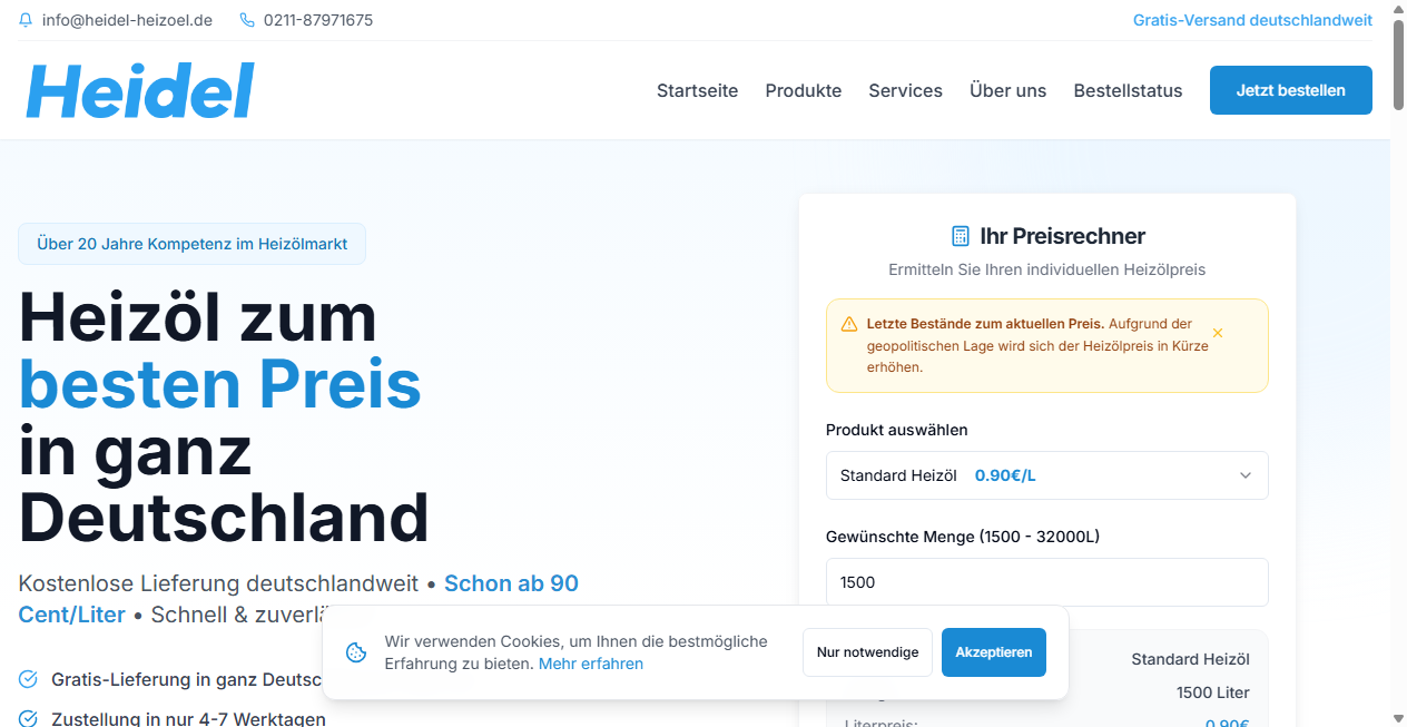 Fake Shop Warnung: tojo-heizoel.de (2026)