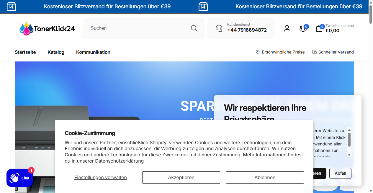 Fake Shop Warnung: tonerklick24.de (2026)