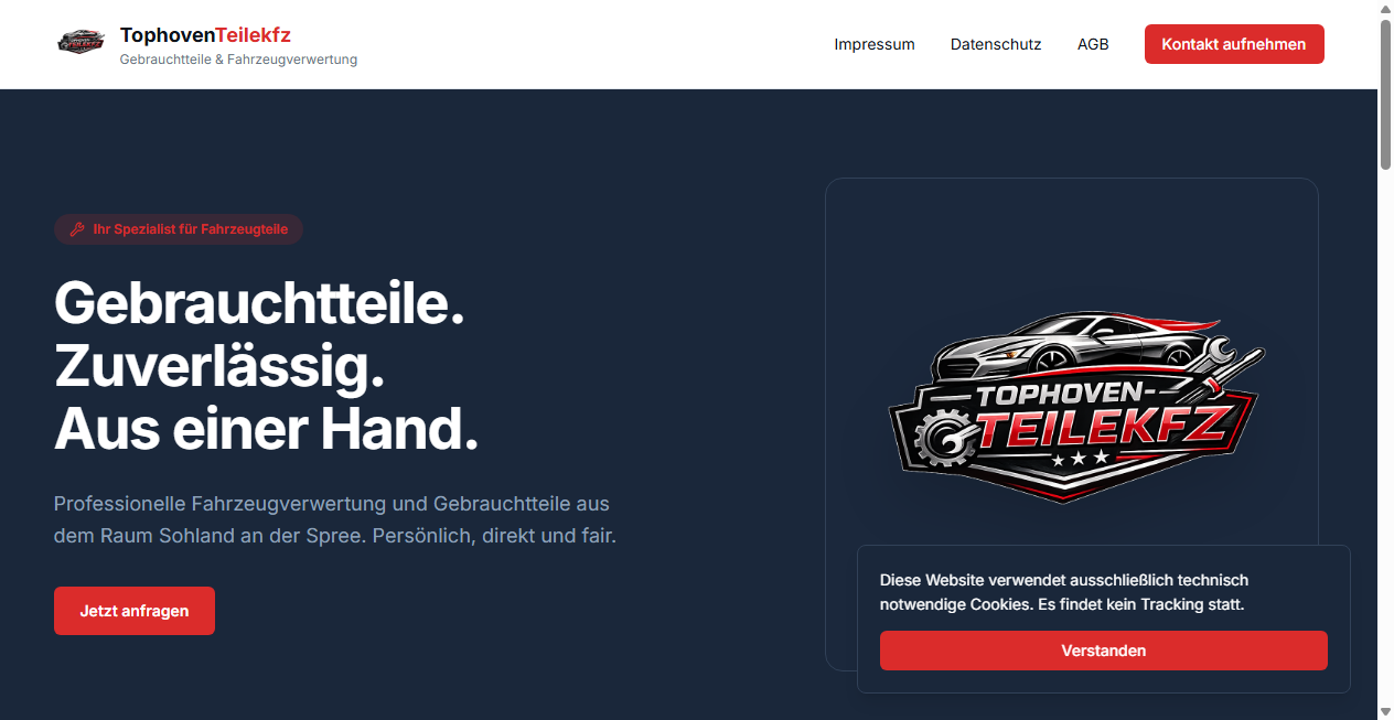 Bestätigte Warnung zu tophoven-teilekfz.de (2026)