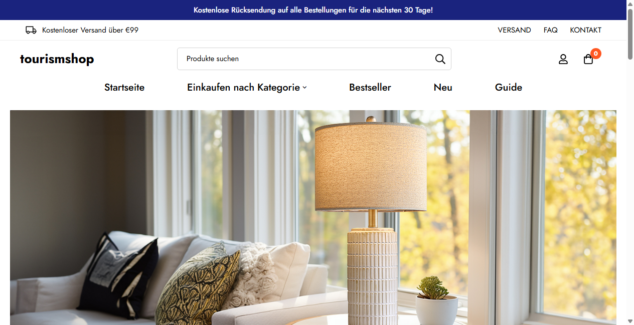 Screenshot von tourismshop.de