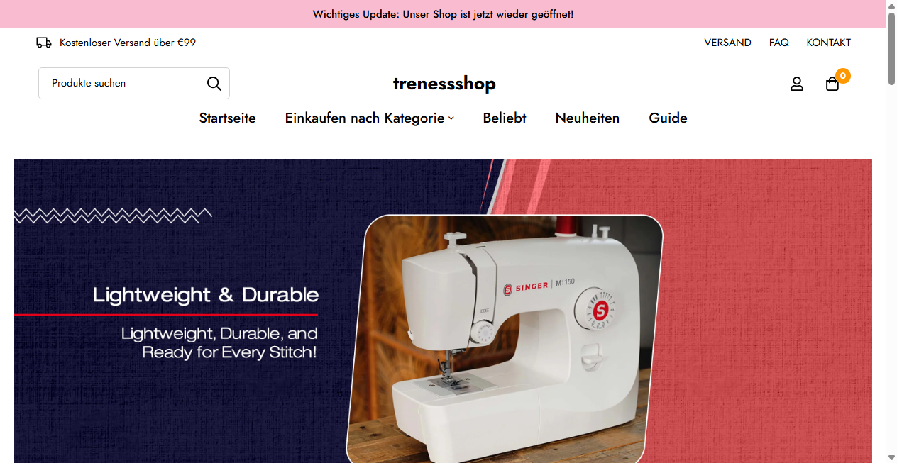 Bestätigte Warnung zu trenessshop.de (2026)