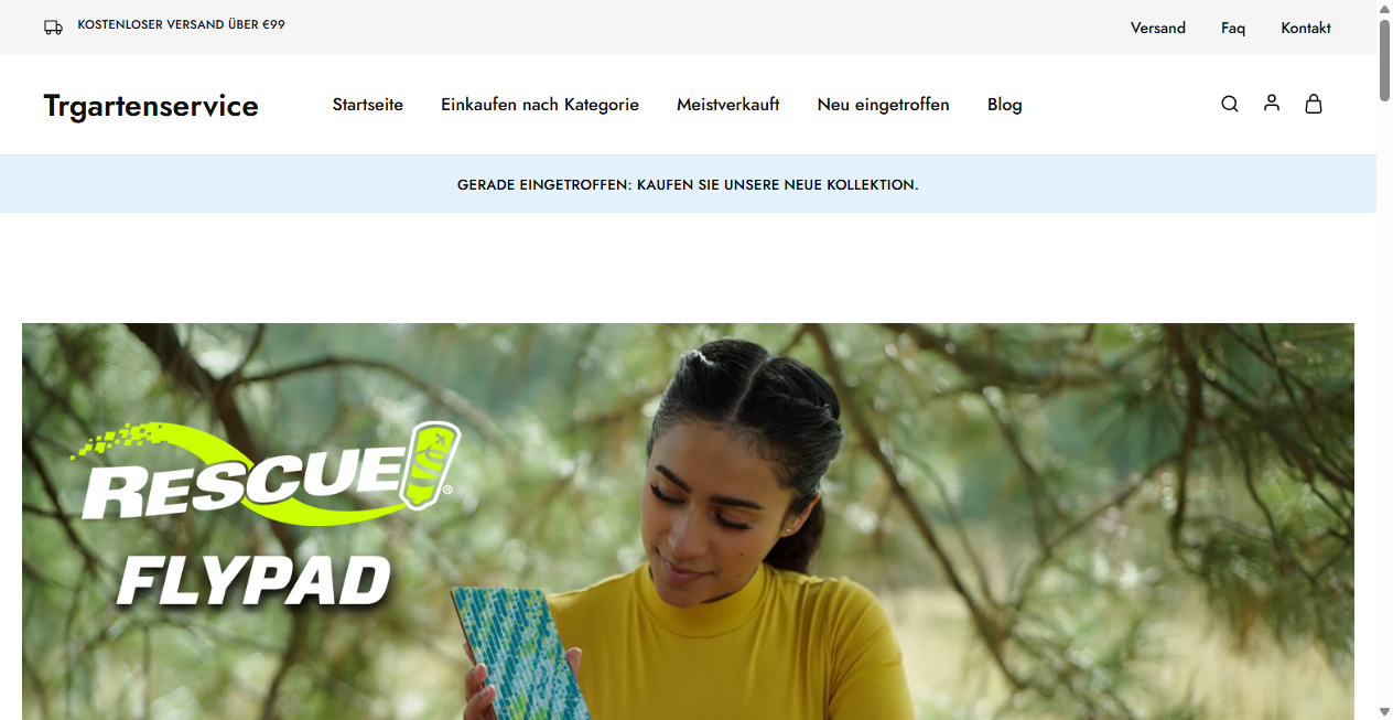 Screenshot von trgartenservice.de