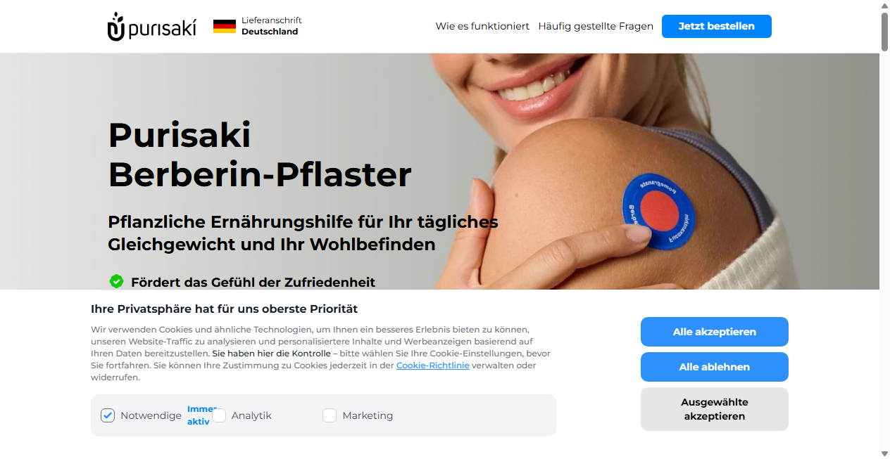 Screenshot von trypurisaki.com