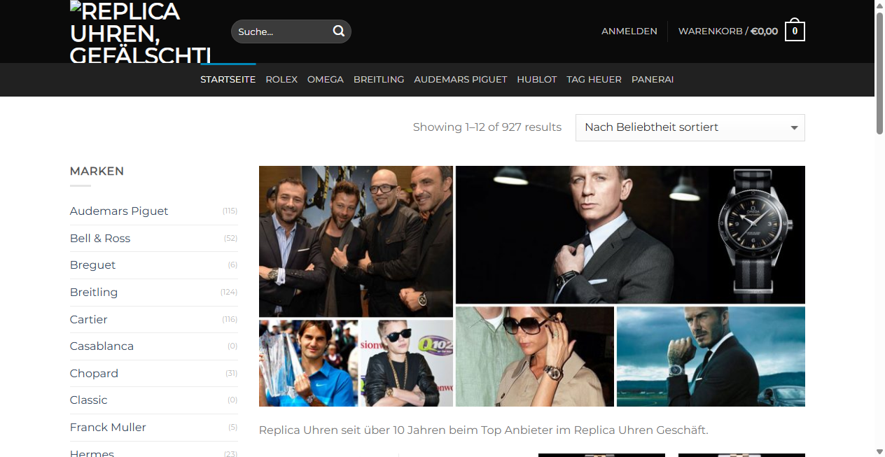 Screenshot von uhrenvip.de