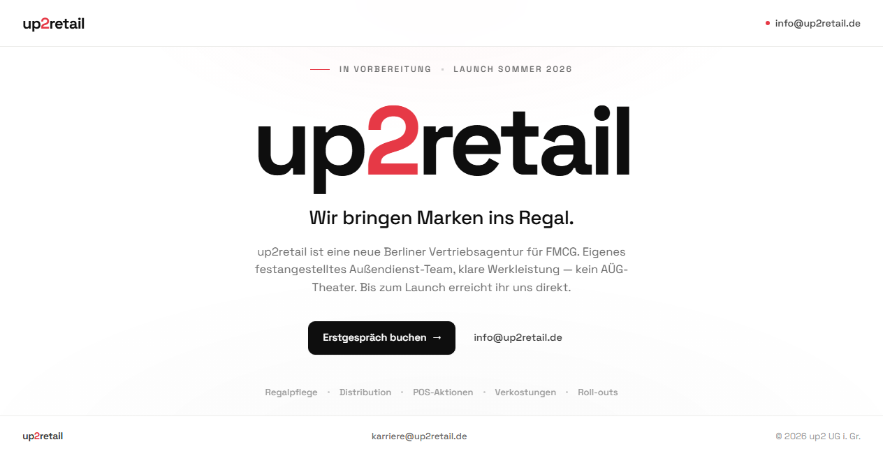 Screenshot von up2sales.de