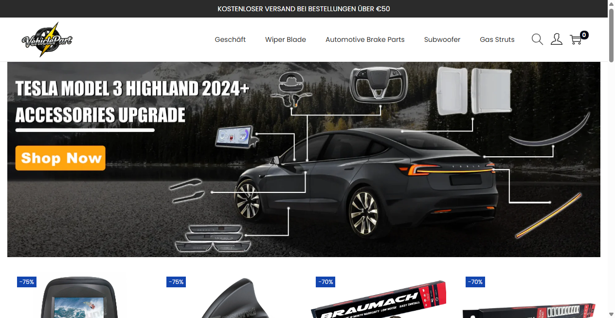Fake Shop Warnung: vehiclepartmart.com (2026)
