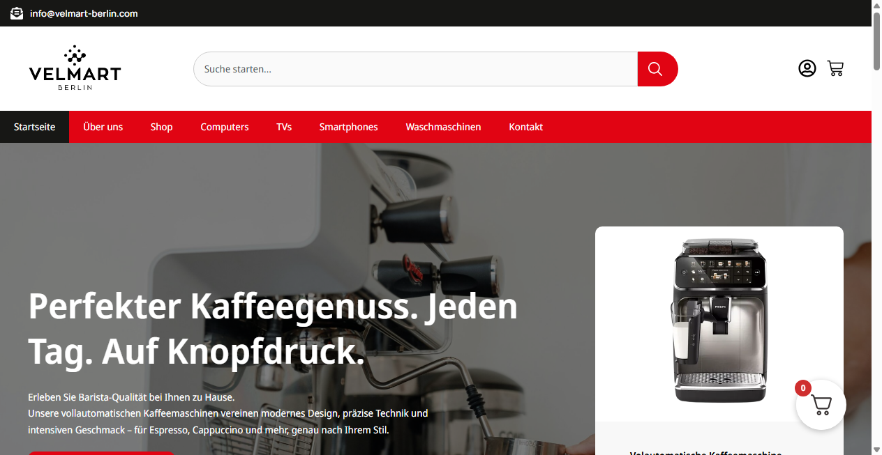 Screenshot von velmart-berlin.com
