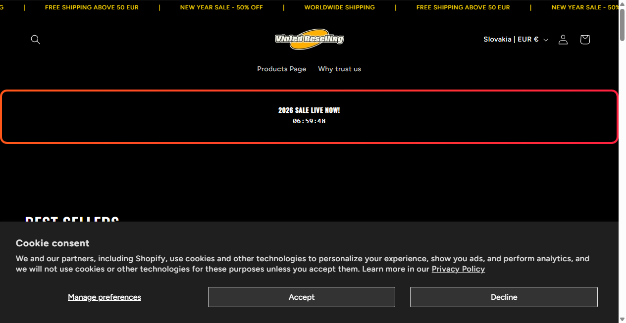 Fake Shop Warnung: vintedreselling.eu (2026)