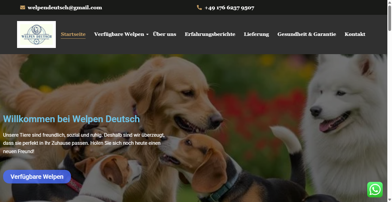 Screenshot von welpendeutsch.de