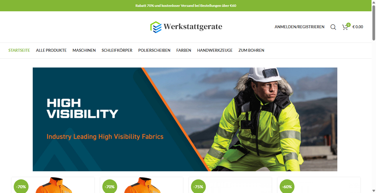 Screenshot von werkstattgerateprofi.com