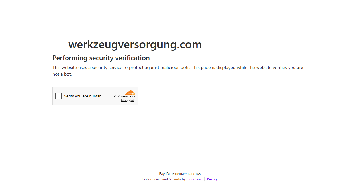 Bestätigte Warnung zu werkzeugversorgung.com (2026)