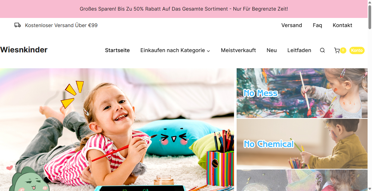 Screenshot von wiesnkinder.de