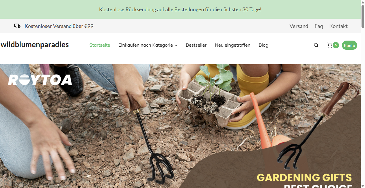 Fake Shop Warnung: wildblumenparadies.de (2026)