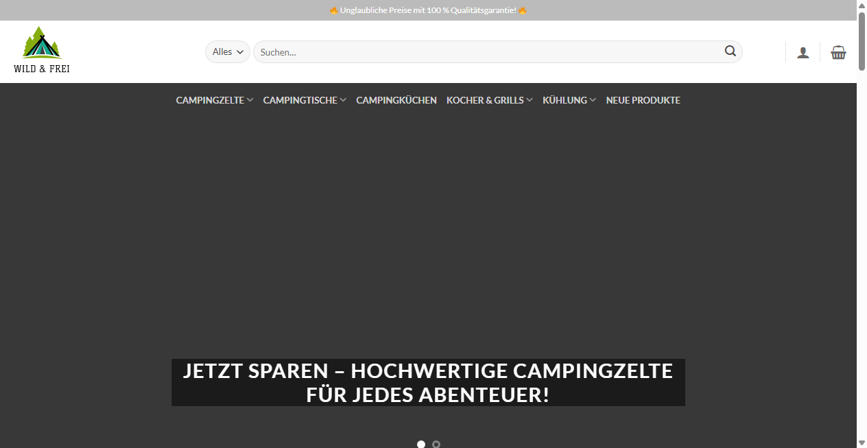 Screenshot von wildundfreide.com