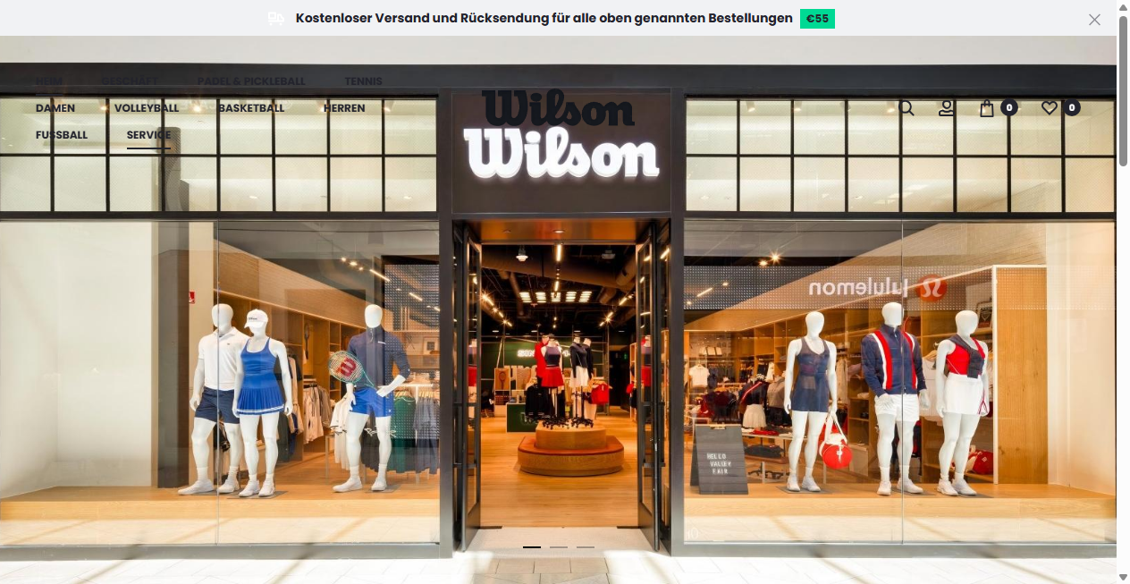 Fake Shop Warnung: wilson.co.at (2026)