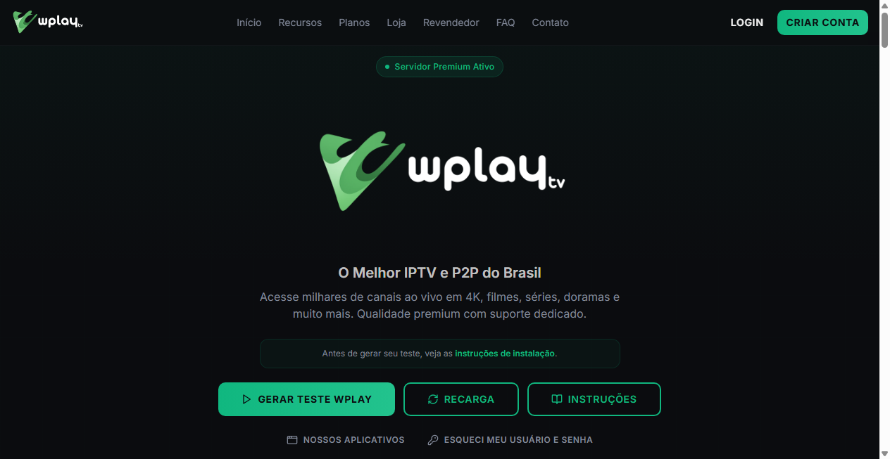 Screenshot von wplaytvonline.com