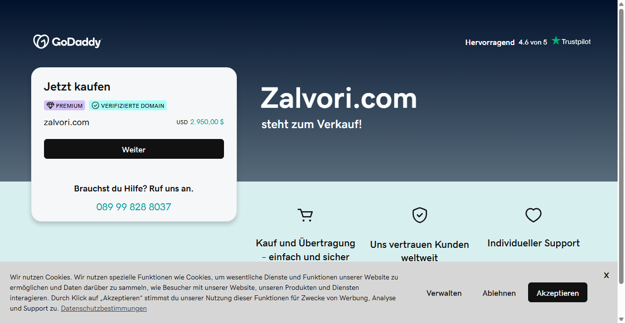 Screenshot von zalvori.com