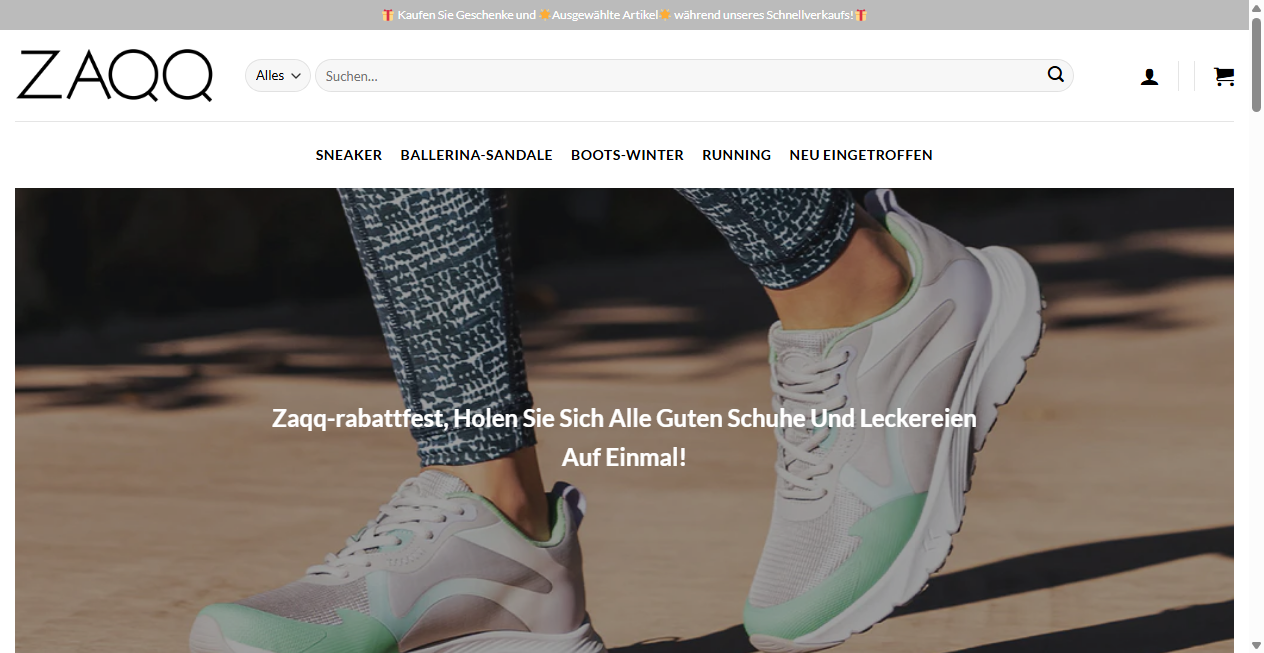 Screenshot von zaqqshoes.com