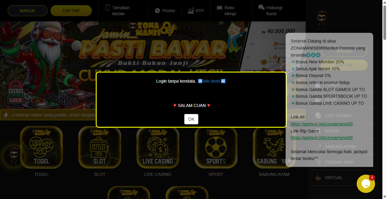 Screenshot von zonamanis89gamingworld.site