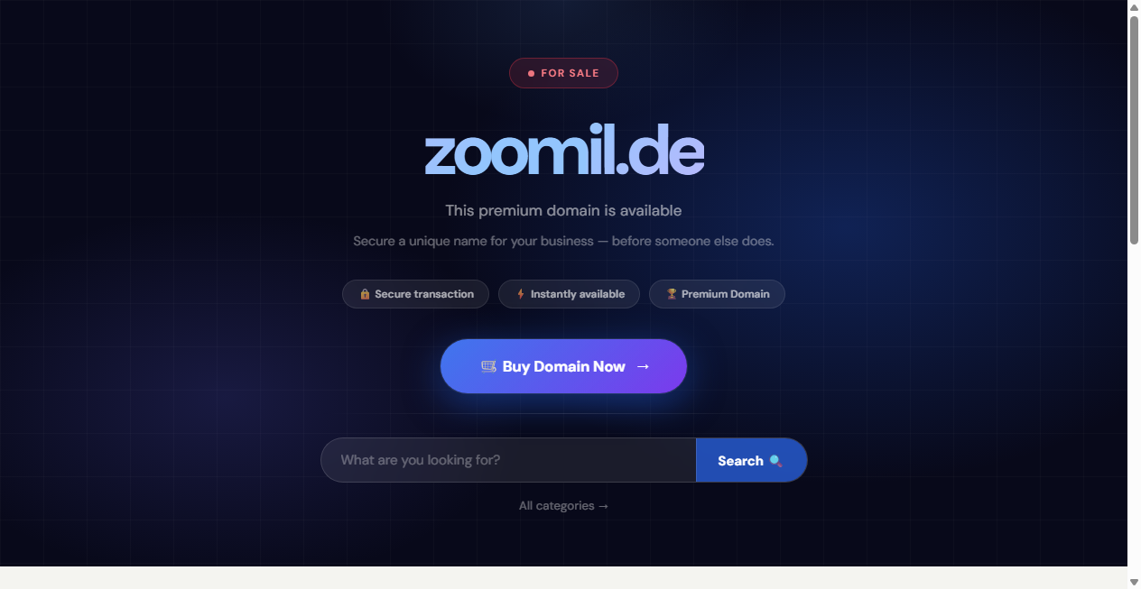 Screenshot von zoomil.de