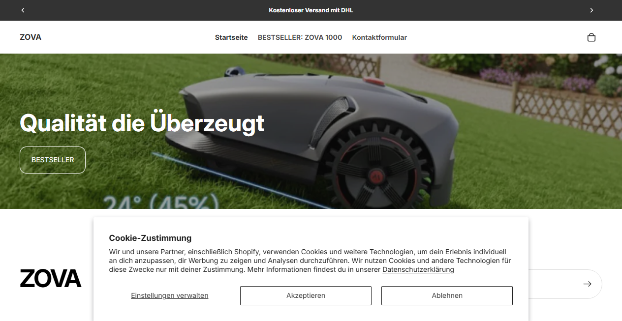 Fake Shop Warnung: zova.at (2026)