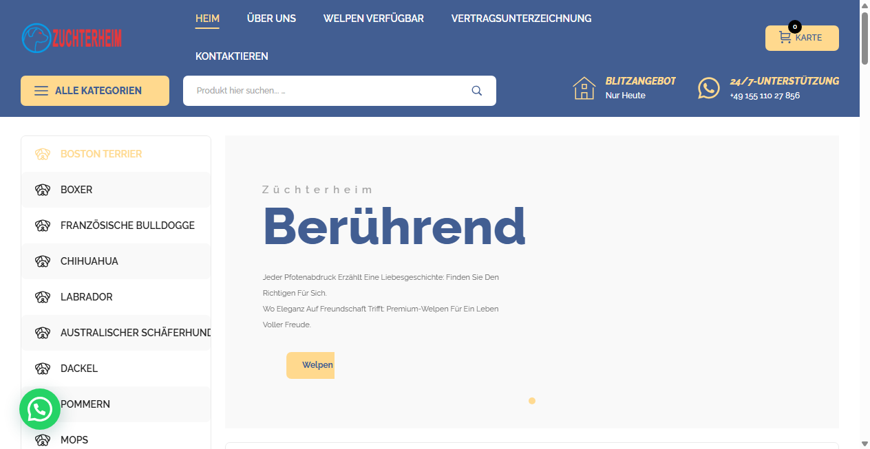 Screenshot von zuchterheim.com