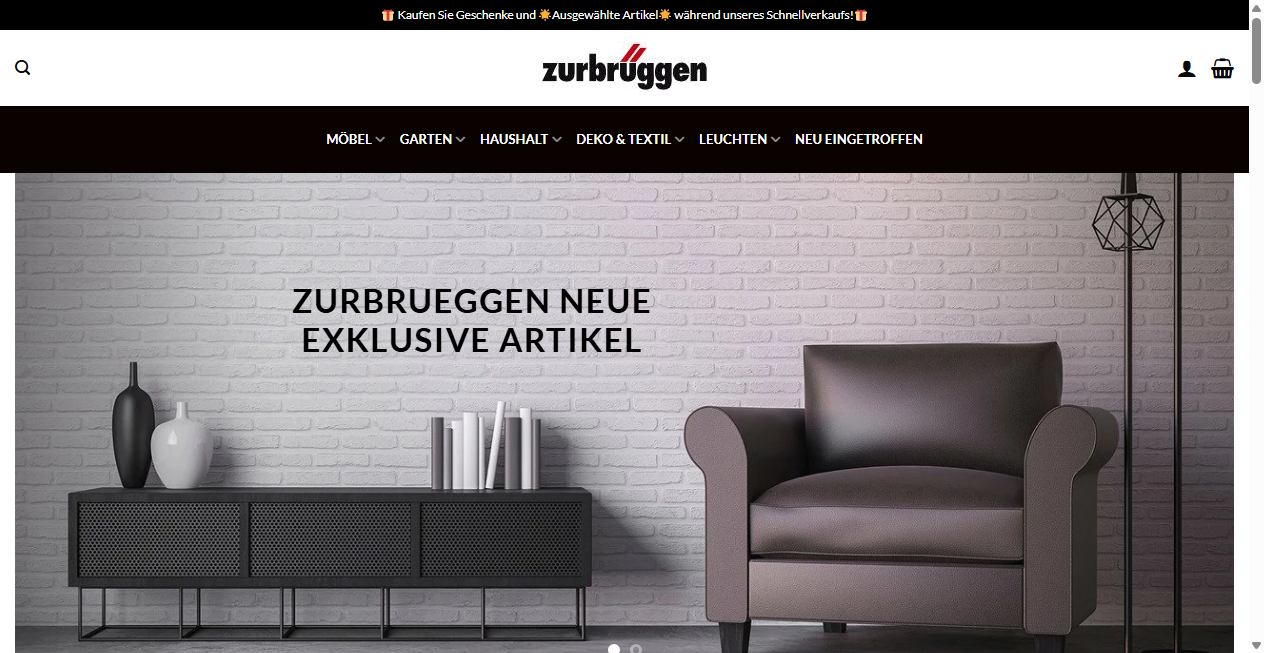 Screenshot von zurbrueggende.com